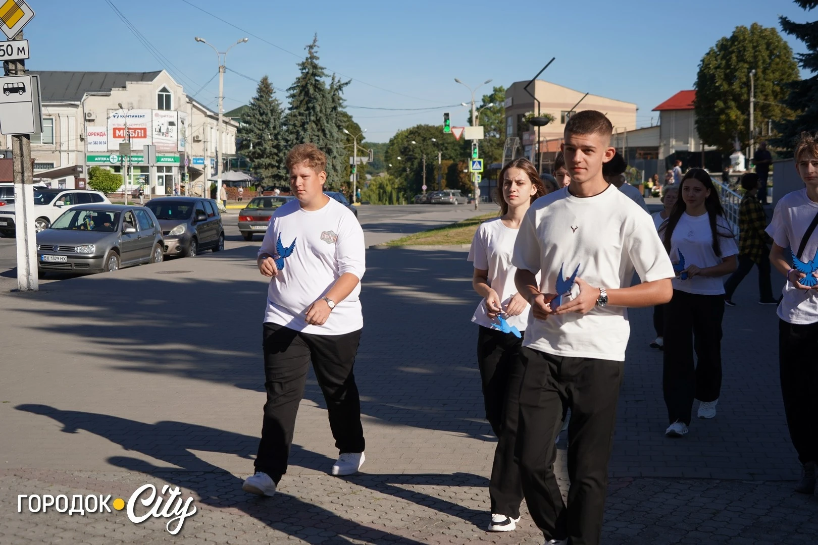 Соняшники для загиблих, голуби для зниклих безвісти: у Городку провели пам’ятну акцію