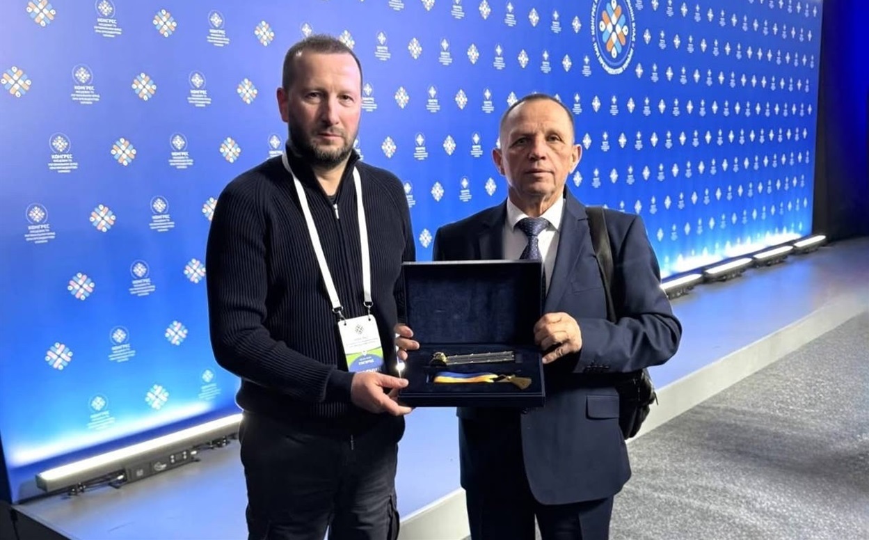 Відзнака міському голові Старокостянтинова Миколі Мельничуку