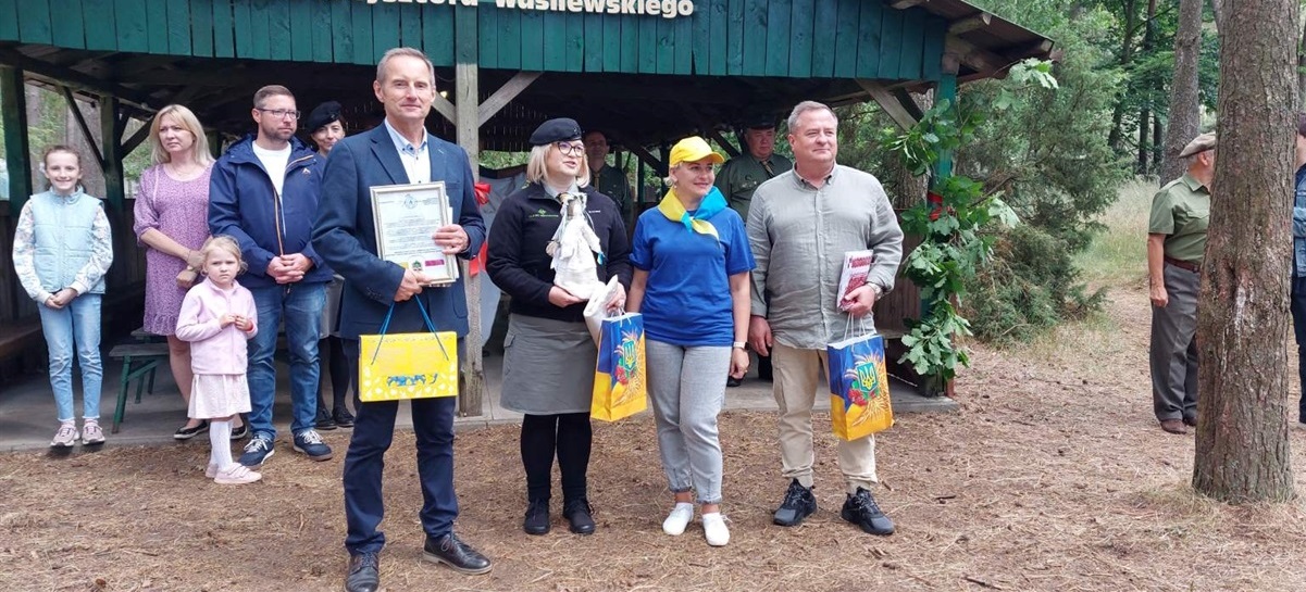 Бурмістр під час відкриття табору
