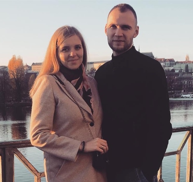 Анна Борита з чоловіком Павлом, рідним братом В'ячеслава.