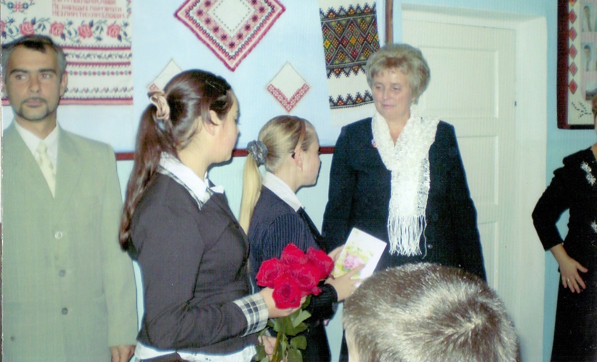 Оксана Михайлова у школі 
