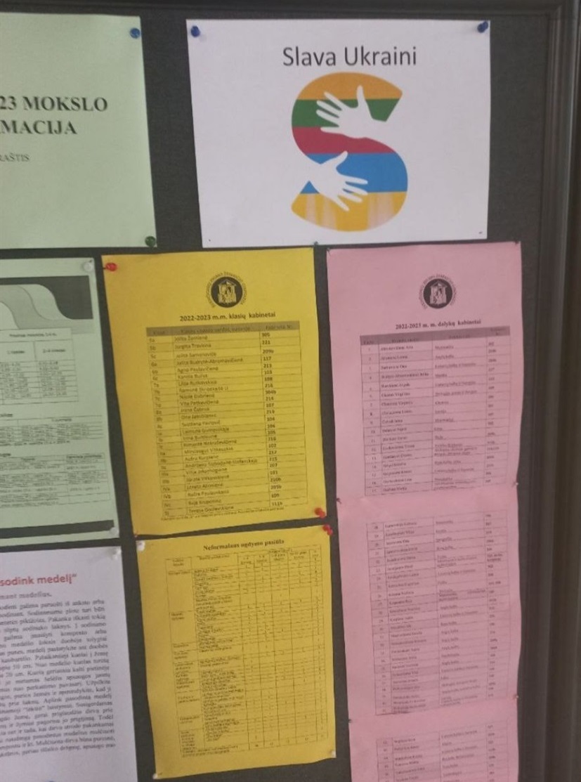Розклад у литовській школі
