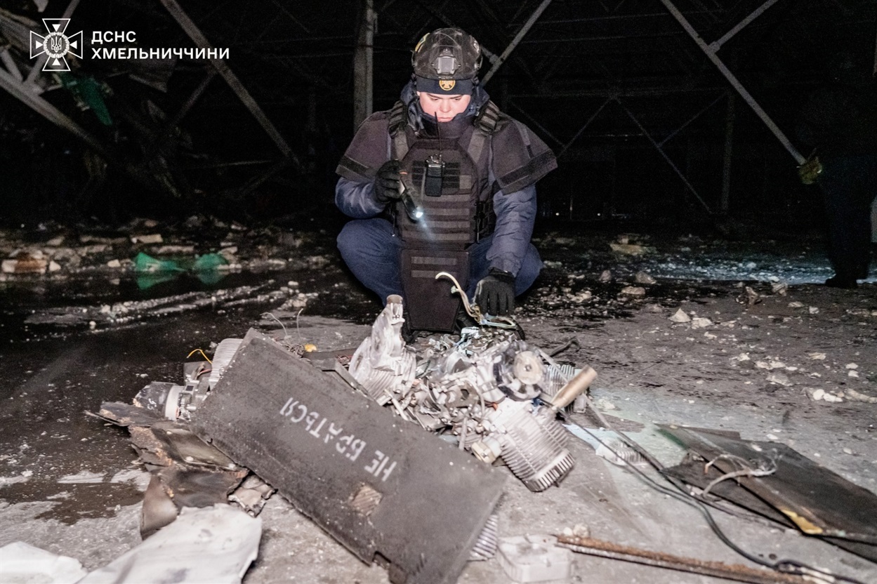 Наслідки нічної атаки ударних БпЛА на Хмельницький район