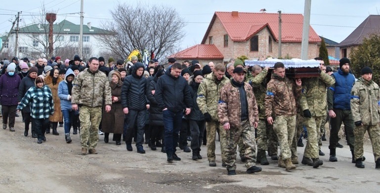 Похорон Олександра Мельника 13 березня 2024 року