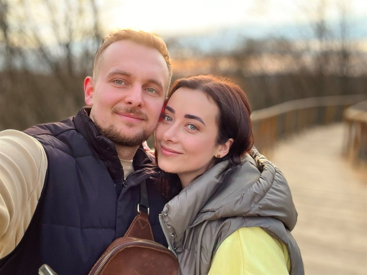 Максим Макогон з дружиною Анною.