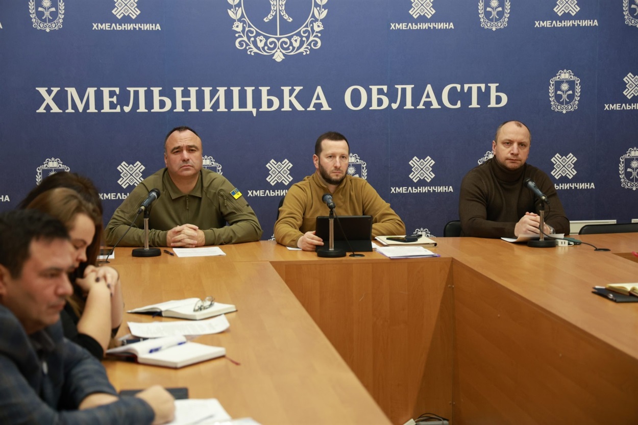 Очільники Хмельницької області під час засідання Ради безбар'єрності.