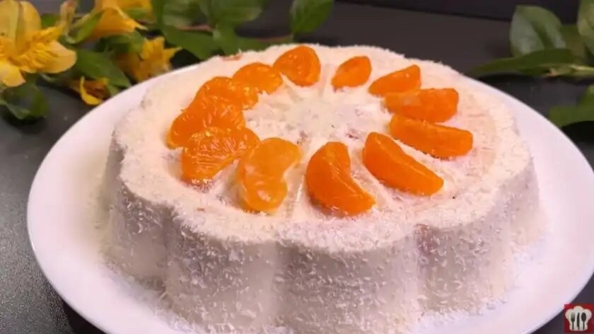 Торт з мандаринами