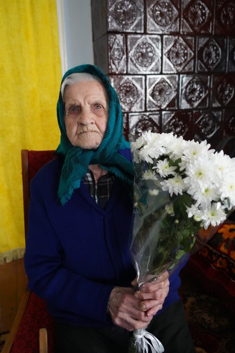 Євгена Галка — найстарша жителька села Чорниводи.