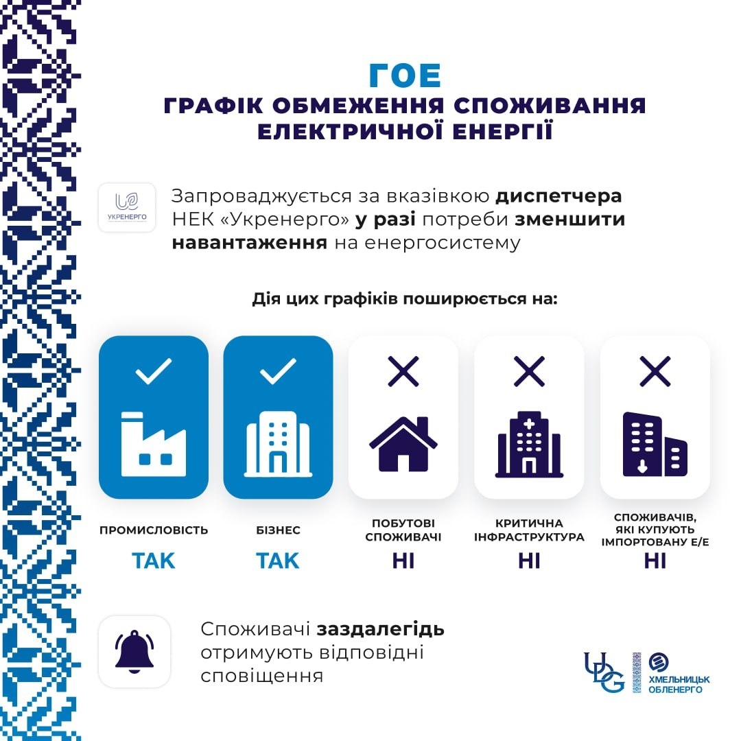 Як працюють графіки відключень. Енергетики надали роз’яснення