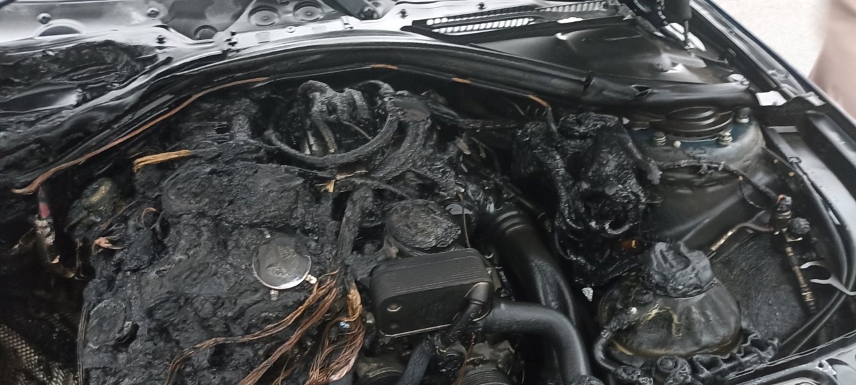 Наслідки загоряння автомобіля.