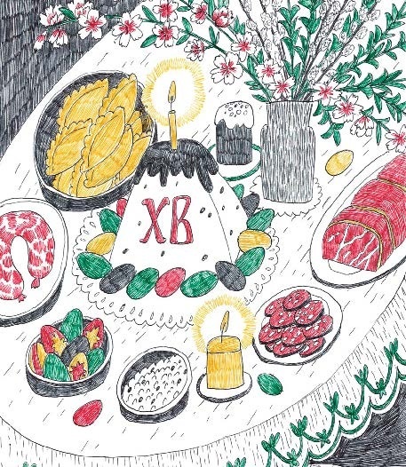 Від паски до сирних коників: як виглядав традиційний великодній стіл