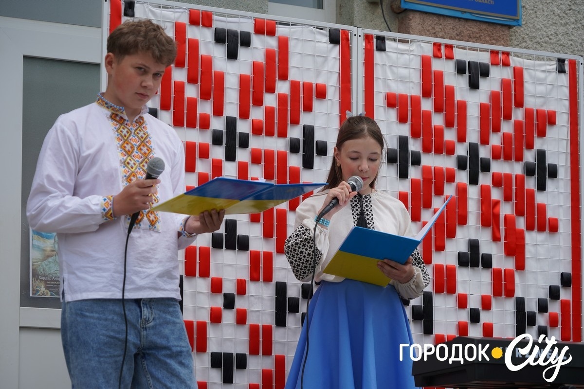 Створили цифру 20 та одягнули дерева у вишиванки. Фоторепортаж із Городоцького ліцею №1