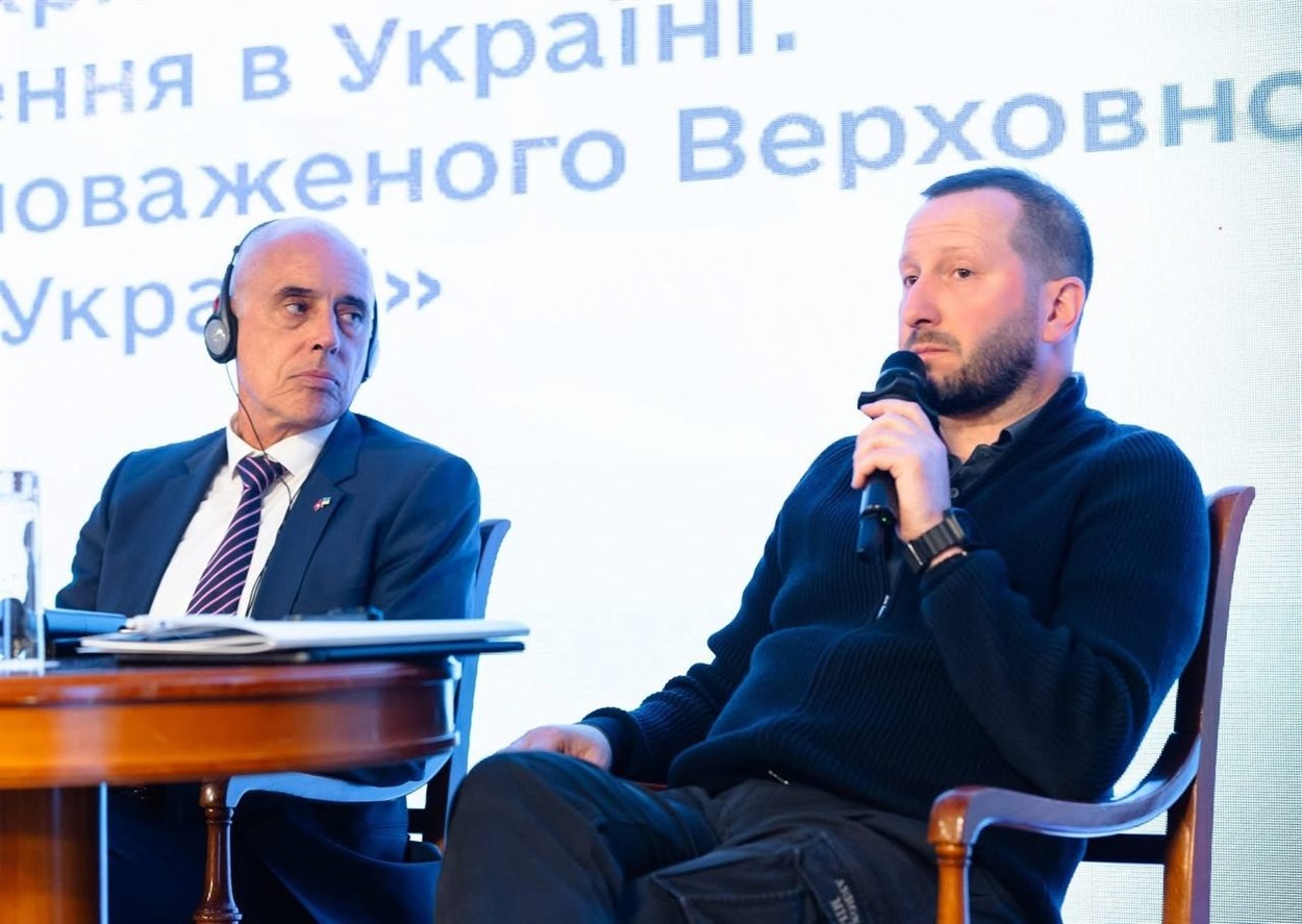 Сергій Тюрін презентує звіт «Стан та функціональність укриттів для постраждалого від війни населення в Україні».