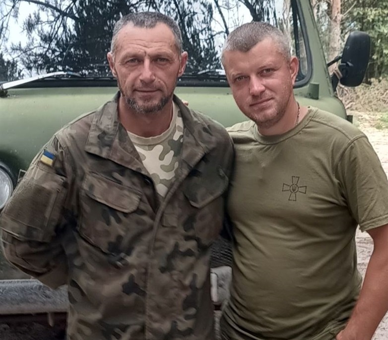 Михайло Янкевич із побратимом