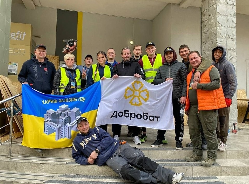Волонтери з Сергієм Жаданом.