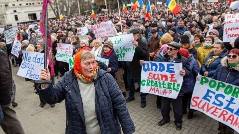 Протести в Молдові.
