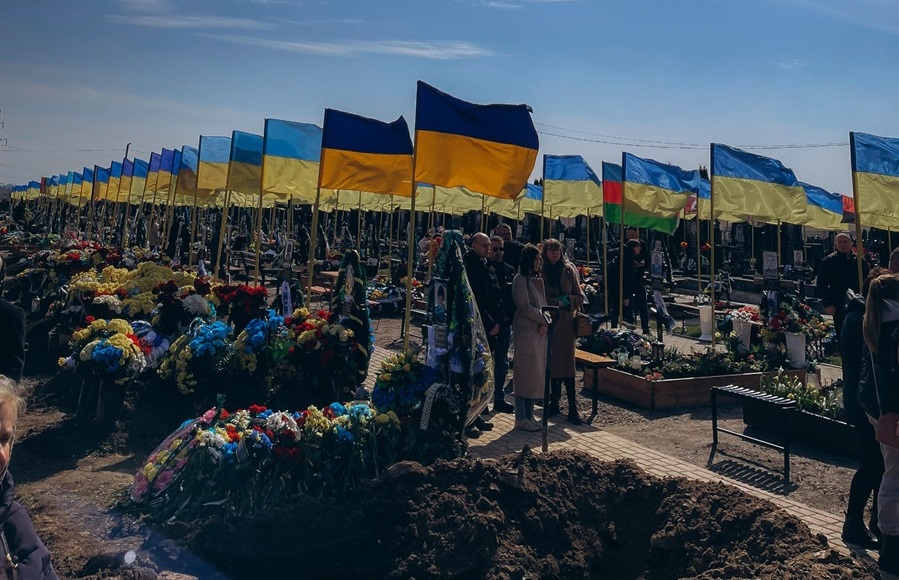 Поховали Віталія Курсова на Алеї Слави у Хмельницькому.