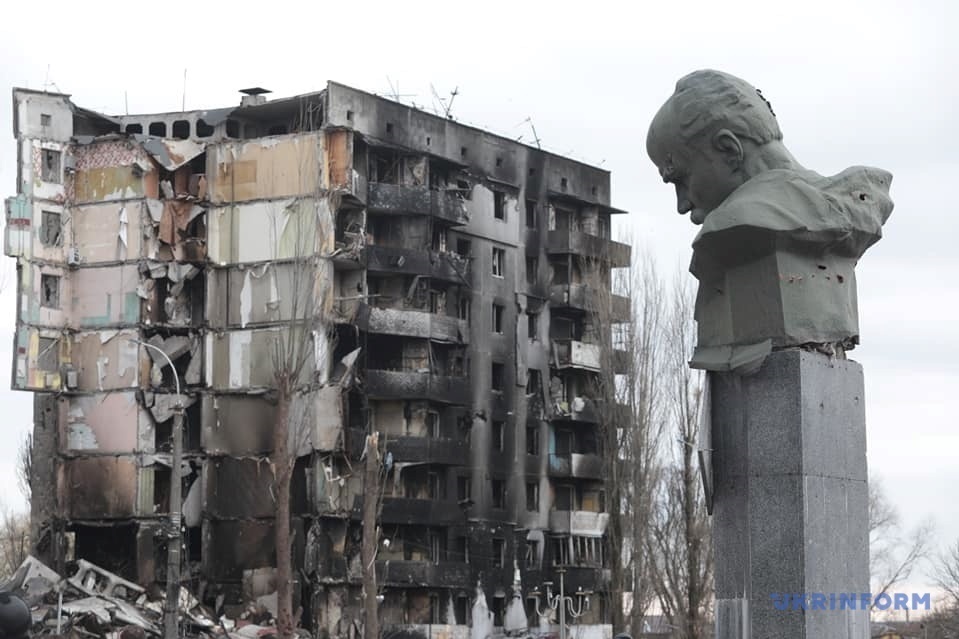 Бородянка — селище на Київщині зруйноване ворогом під час повномасштабного вторгнення.